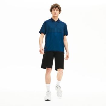 Lacoste Motion Stretch Cotton Bermuda Shorts Pánské - Kraťasy Černé | CZ-GUNE4N